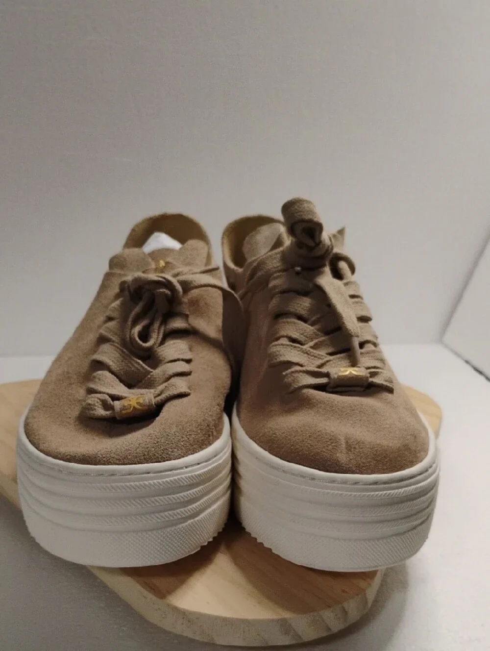 Sam Edelman Women's Suede Sneakers in Beige